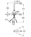 Grohe Eurosmart New Змішувач для кухні, хром (31613000)