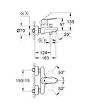 Grohe Eurosmart Cosmopolitan Смеситель для ванны, хром (32831000)