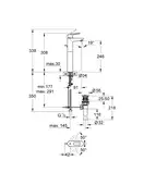Grohe BauLoop Змішувач для раковини XL, хром (32856000)