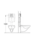 Комплект Grohe Set Унітаз ELLIPSE-0301-T3 + Інсталяція 38536001 + панель 38732000 (38536001ELLIPS03 (38536001ELLIPS0301T3)