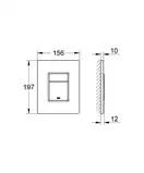 Комплект Grohe Set Унітаз QUADRO-0301-T3 + Інсталяція 38536001 + панель 38732000 (38536001QUADRO030 (38536001QUADRO0301T3)