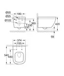 Підвісний унітаз Grohe Euro Ceramic (39328000)