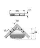 Полиця для ванної кімнати Grohe Bau Cosmopolitan Neutral (40664001)