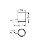 Стакан для зубних щіток Grohe Essentials Cube New (40755001)