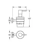 Дозатор рідкого мила Grohe Essentials Cube New (40756001)