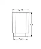 Стакан для зубних щіток Grohe Selection Cube (40783000)