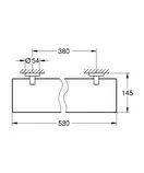 Полиця для ванної кімнати скляна Grohe Essentials New (40799001)