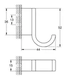 Гачок для халата Grohe Selection (41039000)
