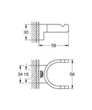 Подвійний гачок Grohe Selection (41049000)