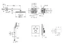 Душова система прихованого монтажу з термостатом Grohe Grohtherm SmartControl (UA26405SC1)