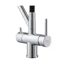 KOER KB-72006-01 Смеситель для кухни, хром/черный (KR3379)