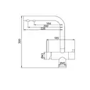 KOER KB-72001-05 Смеситель для кухни с питьевой водой, сатин (KR3392)