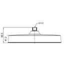 Лійка для душу стельова Koer KP-0403-01-OH 300мм (KR4992)
