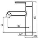 KOER KB-10029-01 Смеситель для умывальника, хром (KR5478)
