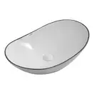 MIXXUS PREMIUM WAVE-0105 EDGE, раковина накладна, чорна (MP6556)