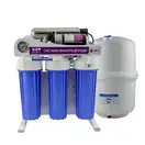 RAIFIL Система зворотного осмосу з насосом 75G на станині 10" Slim BLUE з ультрафіолетом (2795)