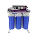 RAIFIL Система зворотного осмосу з насосом 75G на станині 10" Slim BLUE з ультрафіолетом (2795)