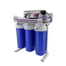RAIFIL Система зворотного осмосу з насосом 75G на станині 10" Slim BLUE з ультрафіолетом (2795)