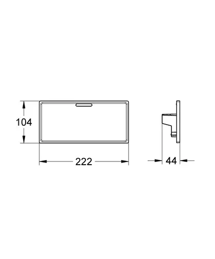 Поличка на термостат Grohe Grohtherm Cube (18700000) Поличка на термостат Grohe Grohtherm Cube (18700000)