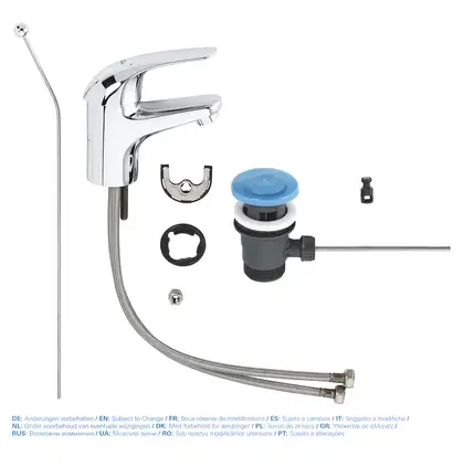 Змішувач для раковини S-розміру Grohe Euroeco New (23262000) Змішувач для раковини S-розміру Grohe Euroeco New (23262000)