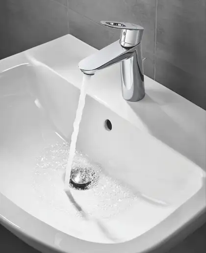 Grohe BauLoop Змішувач для раковини M-розмір, хром (23762000) Grohe BauLoop Змішувач для раковини M-розмір, хром (23762000)