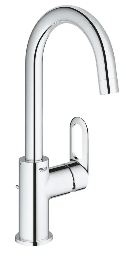 Grohe BauLoop Змішувач для раковини, L-розмір, хром (23763000) Grohe BauLoop Змішувач для раковини, L-розмір, хром (23763000)