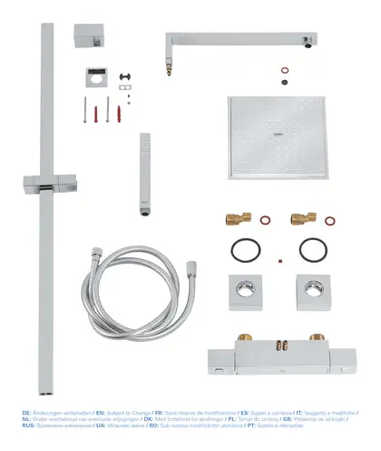 Grohe Euphoria Cube Душевая система, хром (26087000) Grohe Euphoria Cube Душевая система, хром (26087000)