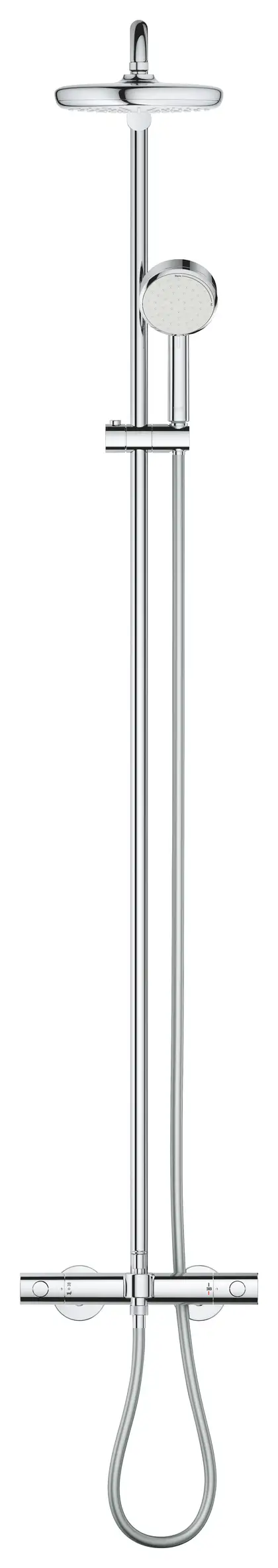Grohe New Tempesta Cosmop. Душова система з термостатом, хром (26223001) Grohe New Tempesta Cosmop. Душова система з термостатом, хром (26223001)