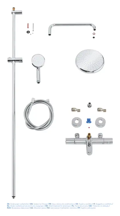 Grohe New Tempesta Cosmop. Душова система з термостатом, хром (26223001) Grohe New Tempesta Cosmop. Душова система з термостатом, хром (26223001)
