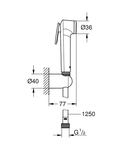 Grohe Tempesta-F Trigger Spray Гігієнічний душ, хром (26356IL0)
