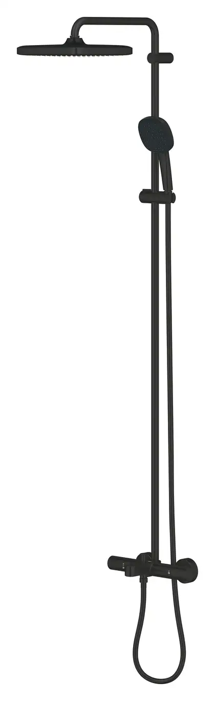 Grohe Tempesta System 250 Cube Душевая система для ванны, черный матовый (266912431) Grohe Tempesta System 250 Cube Душевая система для ванны, черный матовый (266912431)