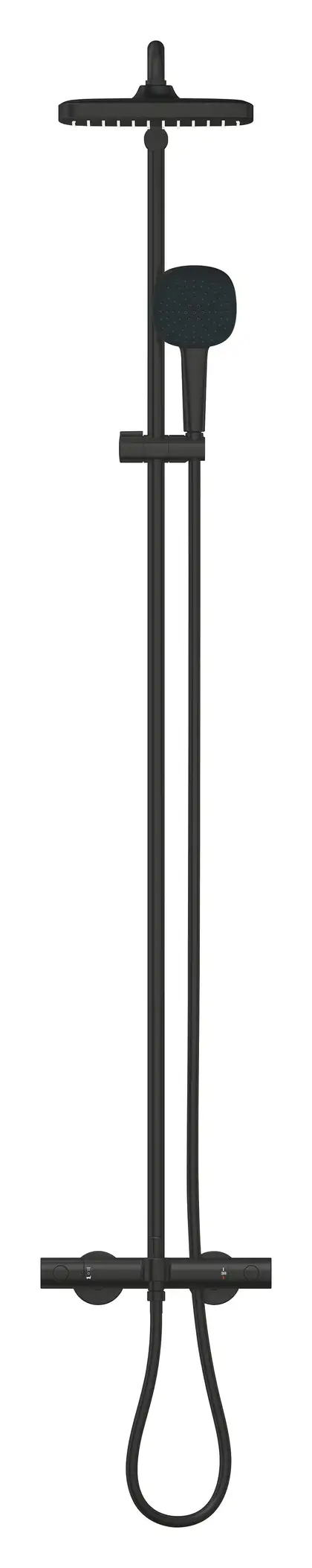 Grohe Tempesta System 250 Cube Душевая система для ванны, черный матовый (266912431) Grohe Tempesta System 250 Cube Душевая система для ванны, черный матовый (266912431)