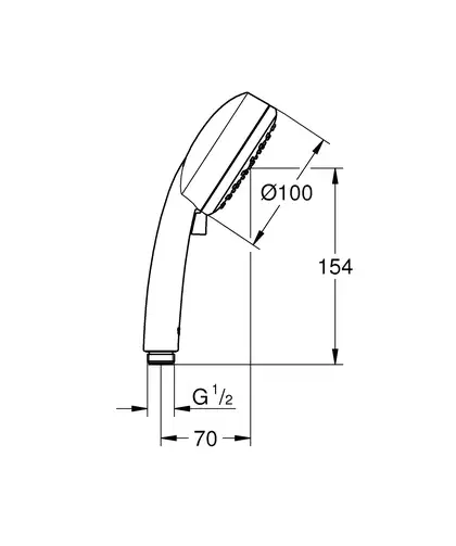 Ручний душ, 2 режими струменя Grohe New Tempesta Cosmopolitan (27571002) Ручний душ, 2 режими струменя Grohe New Tempesta Cosmopolitan (27571002)