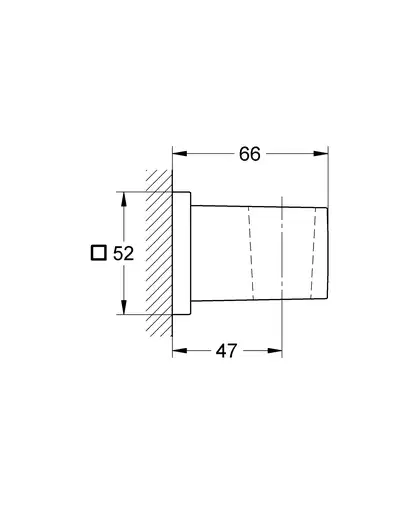 Настінний тримач для ручного душу Grohe Euphoria Cube (27693000) Настінний тримач для ручного душу Grohe Euphoria Cube (27693000)