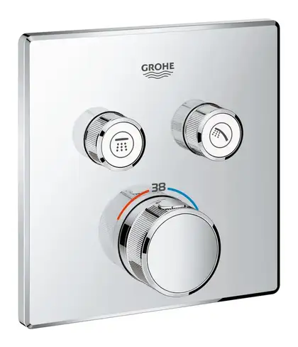 Grohe Grohtherm SmartControl Термостат на 2 споживача, хром (29124000) Grohe Grohtherm SmartControl Термостат на 2 споживача, хром (29124000)
