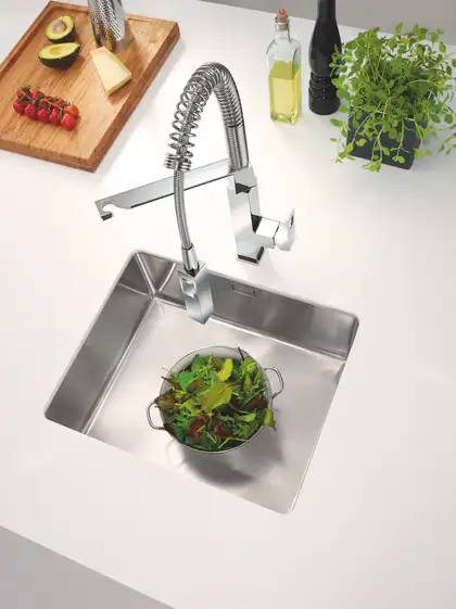 Grohe Eurocube Смеситель для кухни, SuperSteel (31395DC0) Grohe Eurocube Смеситель для кухни, SuperSteel (31395DC0)
