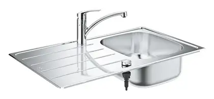 Комплект кухонної мийки і змішувача Grohe K200 (31565SD1) Комплект кухонної мийки і змішувача Grohe K200 (31565SD1)