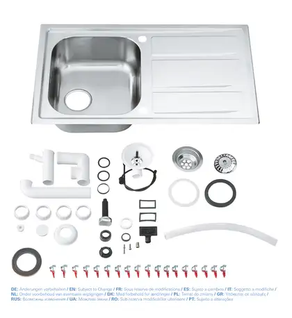 Мийка для кухні із нержавіючої сталі Grohe K400+ (31568SD0) Мийка для кухні із нержавіючої сталі Grohe K400+ (31568SD0)