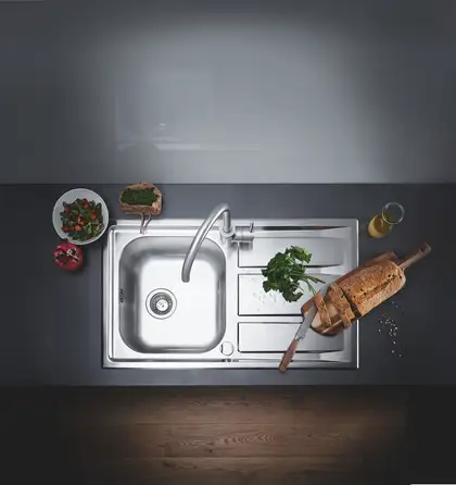 Мийка для кухні із нержавіючої сталі Grohe K400+ (31568SD0) Мийка для кухні із нержавіючої сталі Grohe K400+ (31568SD0)