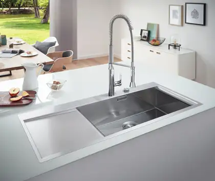 Grohe K1000 Кухонна мийка з крилом, нержавійка (31582SD0) Grohe K1000 Кухонна мийка з крилом, нержавійка (31582SD0)