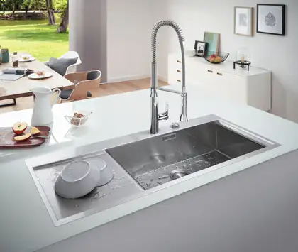 Grohe K1000 Кухонна мийка з крилом, нержавійка (31582SD0) Grohe K1000 Кухонна мийка з крилом, нержавійка (31582SD0)