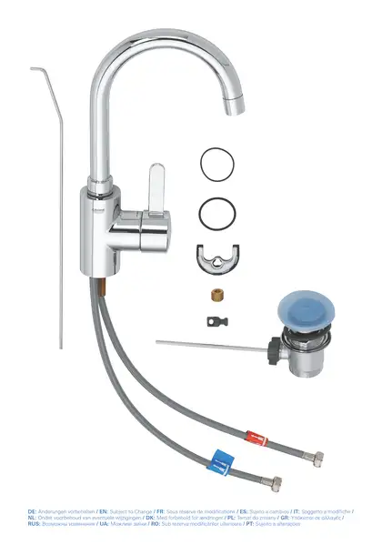 Змішувач для раковини L-розміру Grohe Eurosmart Cosmopolitan (32830001)