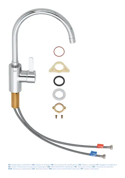 Grohe Eurosmart Cosmopolitan Змішувач для кухні, хром (32843002) Grohe Eurosmart Cosmopolitan Змішувач для кухні, хром (32843002)
