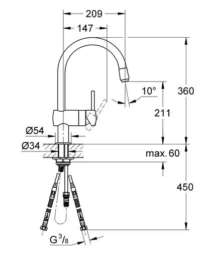Grohe Minta Смеситель для кухни, хром (32918000)