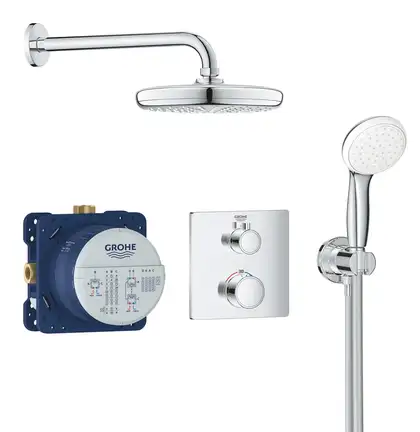 Душова система прихованого монтажу з термостатом Grohe Grohtherm Convent. Concealed (34729000) Душова система прихованого монтажу з термостатом Grohe Grohtherm Convent. Concealed (34729000)