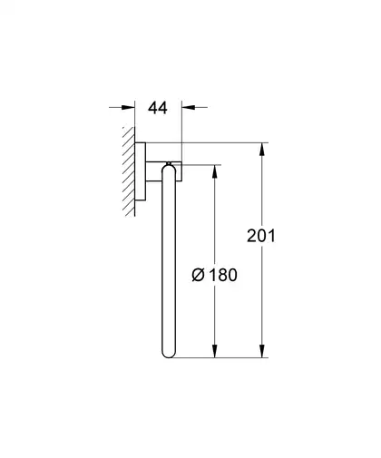 Кільце для рушника Grohe Essentials New (40365001) Кільце для рушника Grohe Essentials New (40365001)