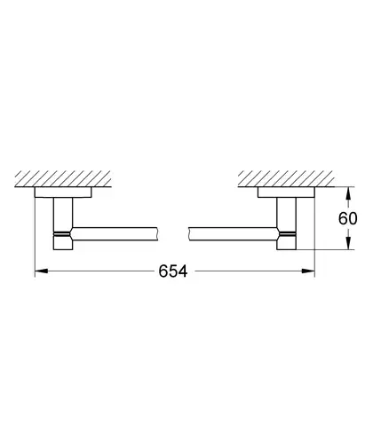 Тримач для рушників Grohe Essentials New (40366001) Тримач для рушників Grohe Essentials New (40366001)