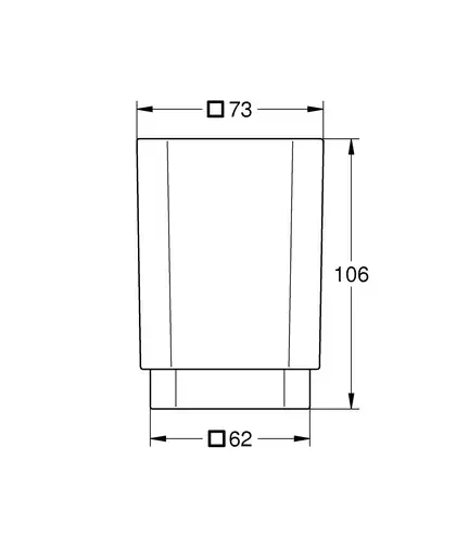 Стакан для зубних щіток Grohe Selection Cube (40783000)