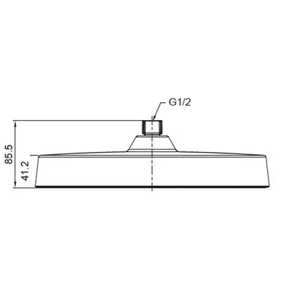 Лійка для душу стельова Koer KP-0403-01-OH 300мм (KR4992) Лійка для душу стельова Koer KP-0403-01-OH 300мм (KR4992)