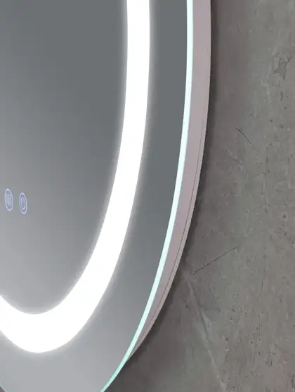 Дзеркало Mixxus PLAIN MC02-60 з Led Touch, Anti-fog, димером, регулятором яскравості, годинником (M (MI6012)